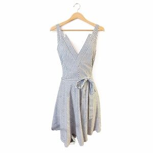 jhk Brand from Hot Topic Navy White Stripe Cotton dress. Size Medium. NWT